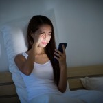 Are you up in bed looking at your cellphone? 